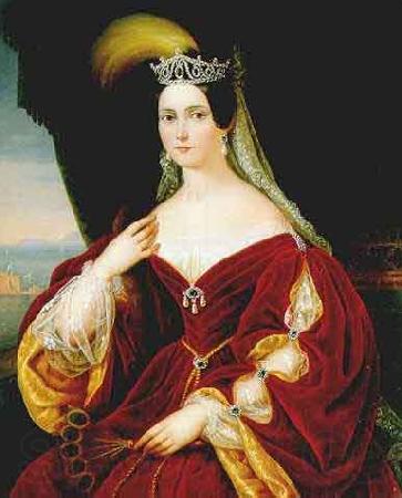 Frances Hudson Storrs Portrait of Maria Theresa of Austria Teschen Spain oil painting art